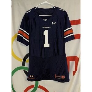 Under Armour Auburn Tigers Football Jersey Youth XL Navy Blue